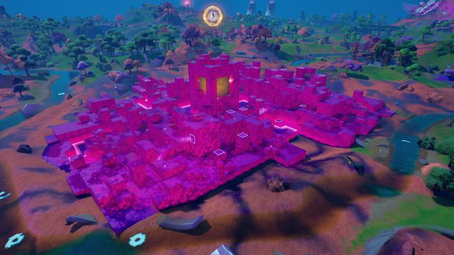 fortnite capitulo 2 temporada 8 piramide la convergencia evento final reina del cubo