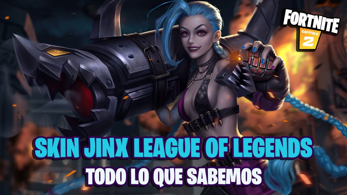 fortnite capitulo 2 temporada 8 skin jinx league of legends filtraciones