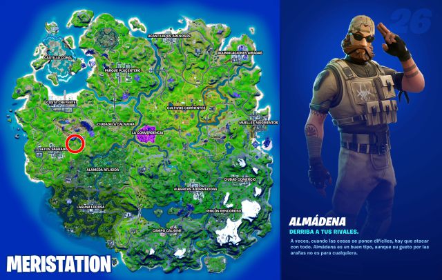 fortnite capitulo 2 temporada 8 misiones tarjeta perforada almadena