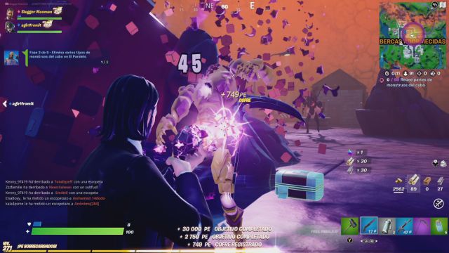 fortnite capitulo 2 temporada 8 misiones tarjeta perforada almadena