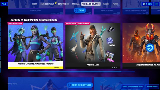 fortnite capitulo 2 temporada 8 lote de leyendas de menta precio contenidos como conseguirlo