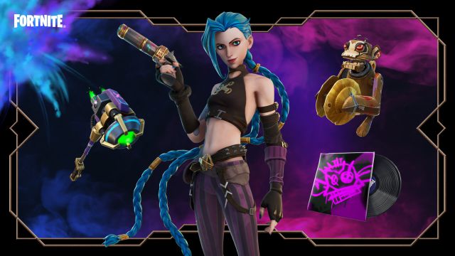 fortnite capitulo 2 temporada 8 skin jinx arcane league of legends