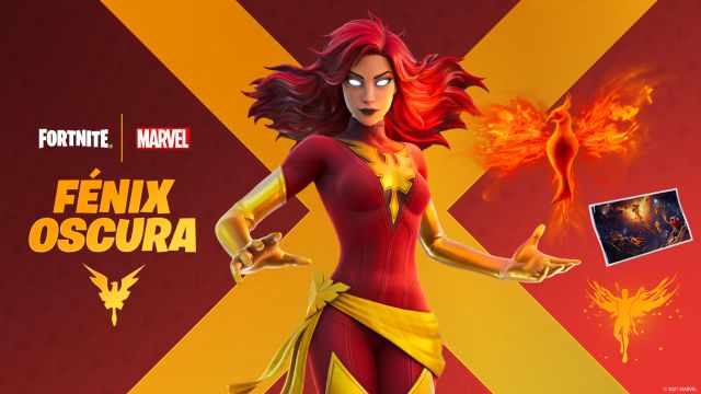 fortnite capitulo 2 temporada 8 skin jean grey fenix oscura xmen x men marvel