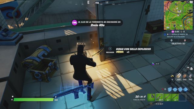 fortnite capitulo 2 temporada 8 arma mitica kunai con sello explosivo naruto ubicacion donde como conseguirlo