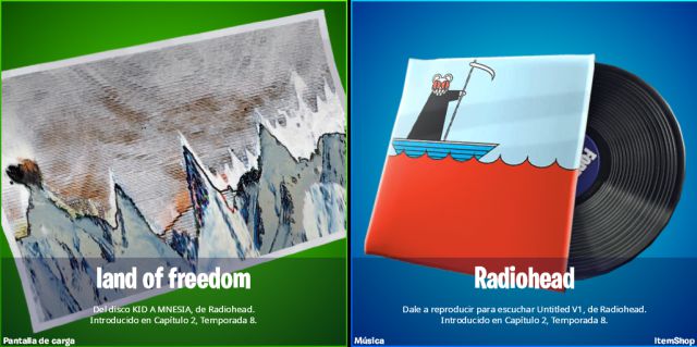 fortnite radiohead kid a mnesia exhibition premios recompensas gratis
