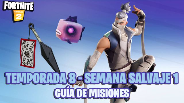 fortnite capitulo 2 temporada 8 semana salvaje 1 ataca desde las sombras desafios misiones