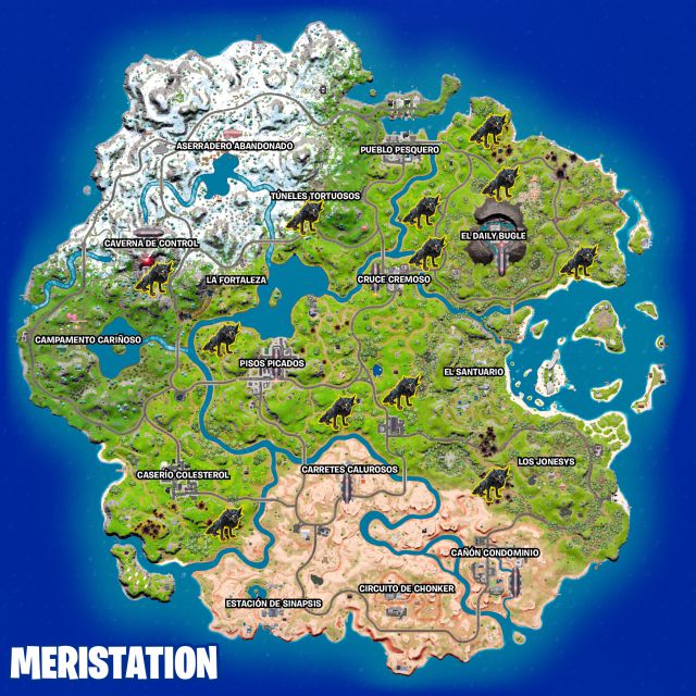 fortnite capitulo 3 temporada 2 animales salvajes ubicaciones donde estan