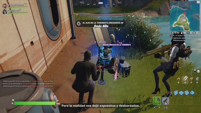 fortnite capitulo 3 temporada 1 desafios misiones el dispositivo desafio mision recibe tu siguiente objetivo en plataforma de lanzamiento destruye inhibidores de señal en una misma partida