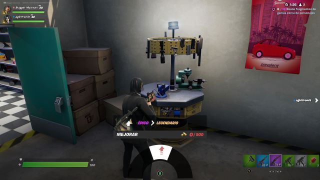 fortnite capitulo 3 temporada 1 bancos de mejoras como mejorar armas ubicaciones
