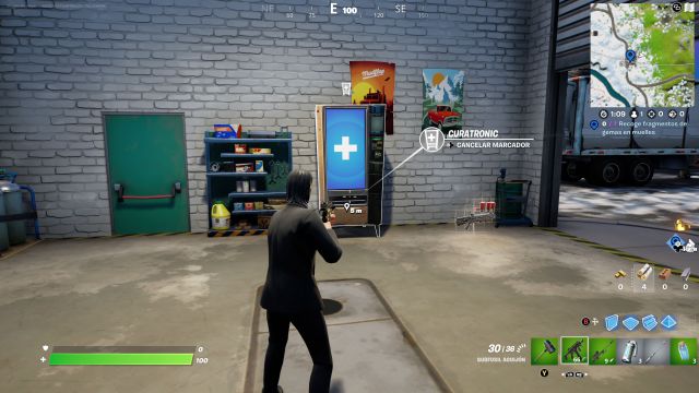 fortnite capitulo 3 temporada 1 maquinas expendedoras armatronic curatronic ubicaciones donde estan para que sirven