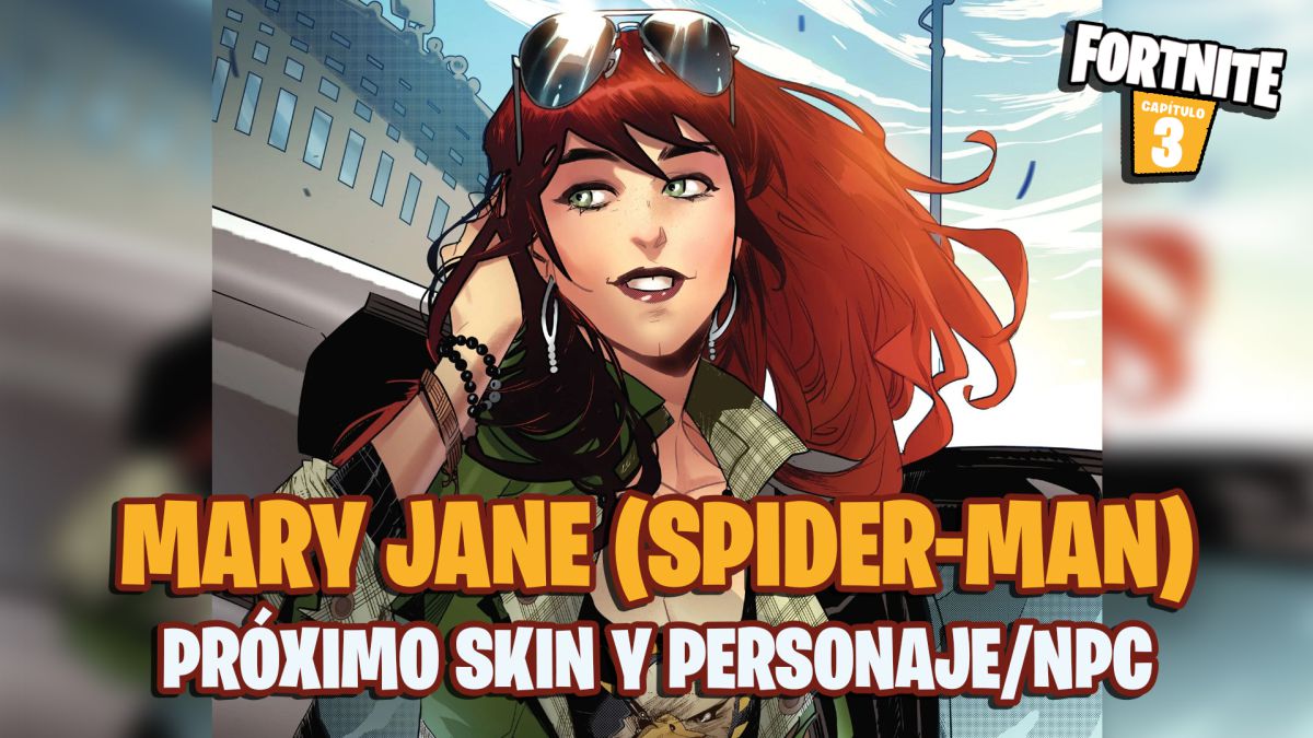 fortnite capitulo 3 temporada 1 mary jane watson spiderman skin npc