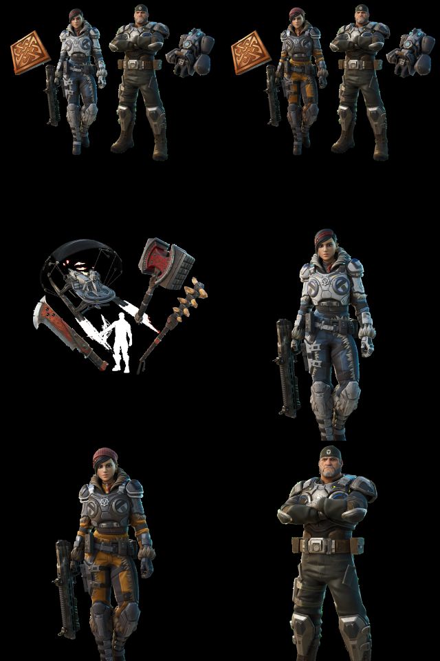 Fortnite x Gears of War skins Marcus Fénix y Kait Díaz ya disponibles