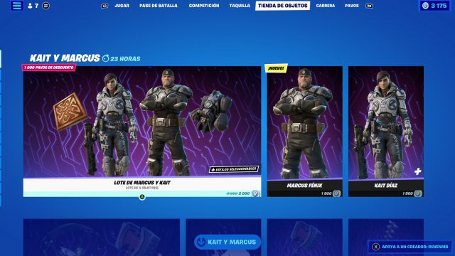 fortnite capitulo 3 temporada 1 gears of war skins marcus fenix kait diaz como conseguirlos