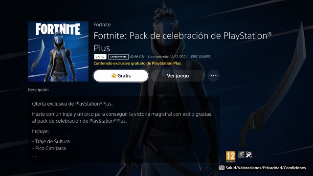 fortnite capitulo 3 temporada 1 diciembre 2021 pack de celebracion playstation plus gratis como descargar skin sultura