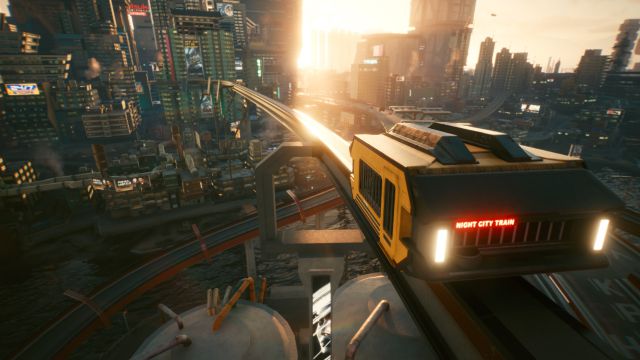Cyberpunk 2077 metro czerwony