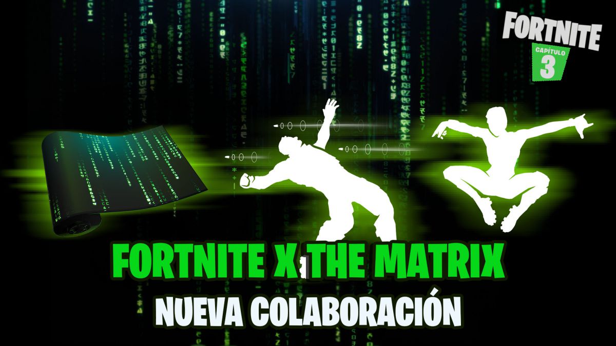 fortnite capitulo 3 temporada 1 the matrix colaboracion neo tiempo bala trinity`patada keanu reeves carrie anne moss