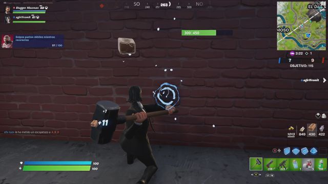 fortnite capitulo 3 temporada 1 desafios misiones semana 3 desafio mision golpea puntos debiles mientras recolectas