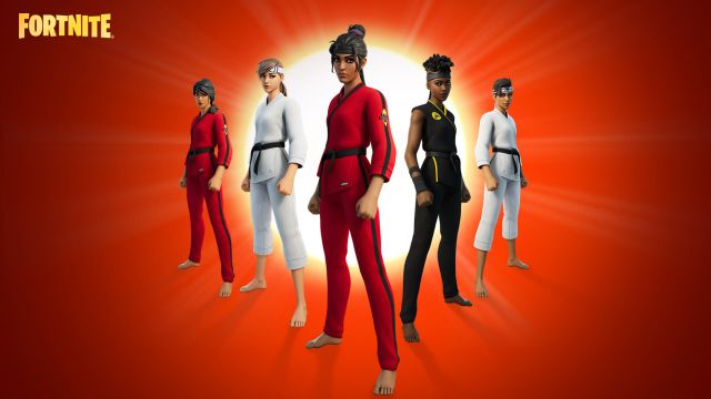 fortnite capitulo 3 temporada 1 colaboracion cobra kai skins objetos