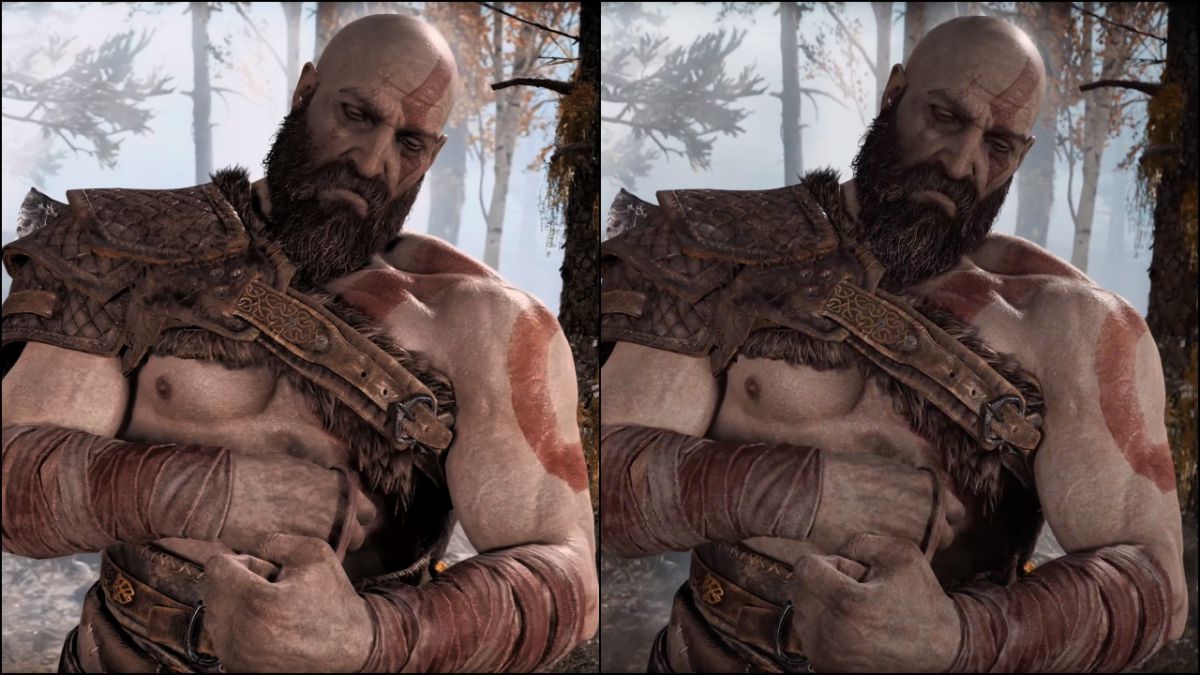 God of War para PS5 vs PC en Ultra