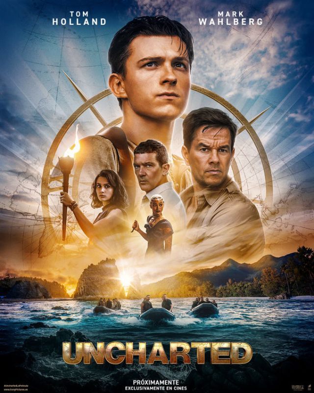 Uncharted, movie, poster.