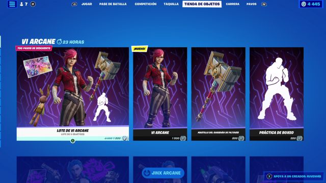 Fortnite x League of Legends: skin Vi Arcane ya disponible - MeriStation