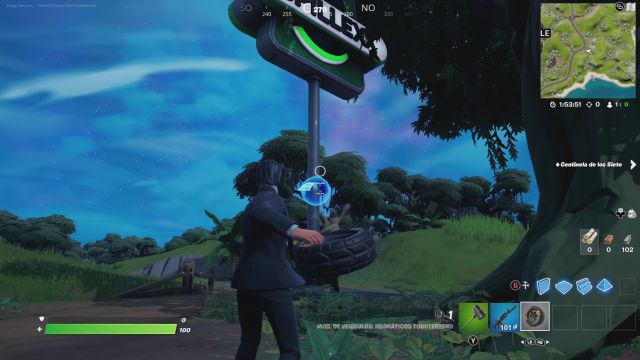 fortnite bug neumaticos todoterreno glitch fallo