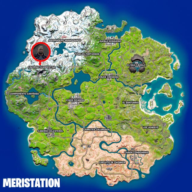 fortnite capitulo 3 temporada 1 la fundacion dwayne johnson the rock desafios misiones desafio mision ayuda a eliminar a gunnar