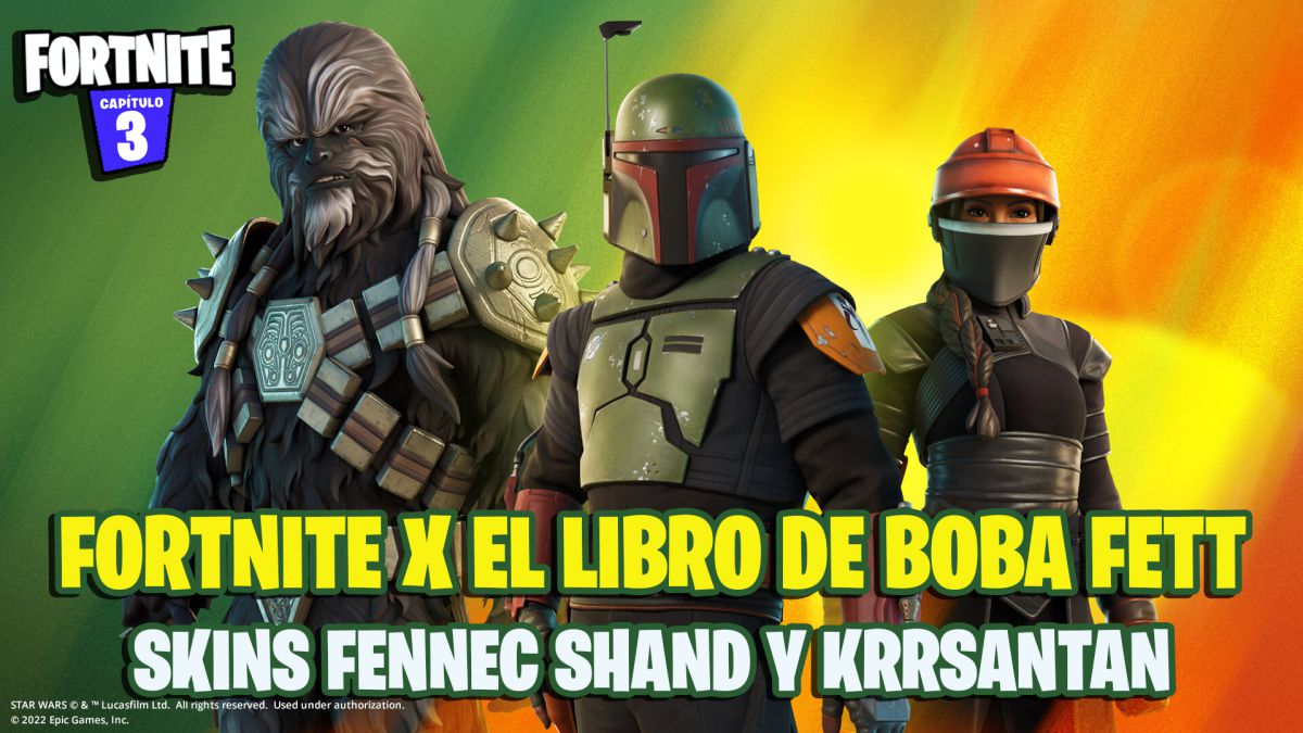 Fortnite x El Libro de Boba Fett: skins Fennec Shand y Krrsantan ya