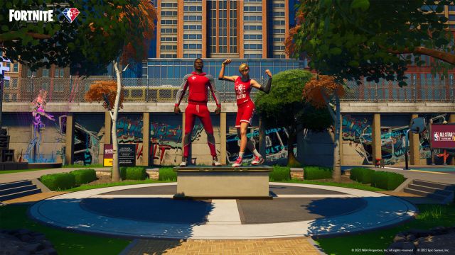 fortnite nba 75 all star skins desafios misiones central creativa
