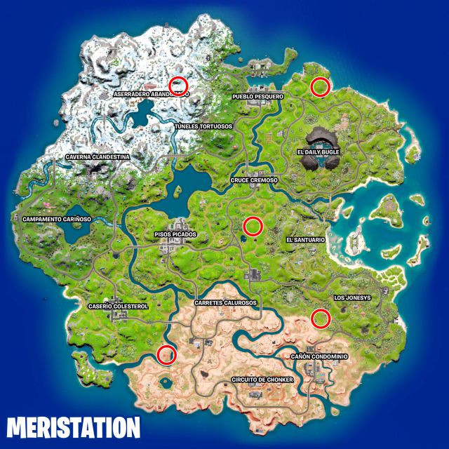 fortnite capitulo 3 temporada 1 desafios misiones semana 11 desafio mision visita zonas de perforacion de un equipo de impostores