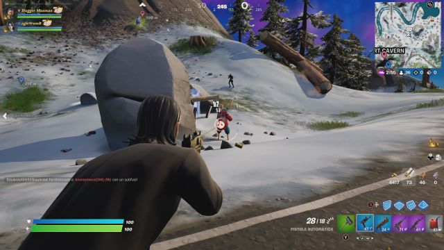 fortnite capitulo 3 temporada 1 desafios misiones semana 11 desafio mision inflige daño a oponentes con una pistola automatica