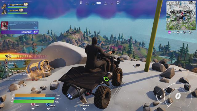 fortnite capitulo 3 temporada 1 desafios misiones semana 11 desafio mision conduce un quadtaclismo hasta pico pinaculo