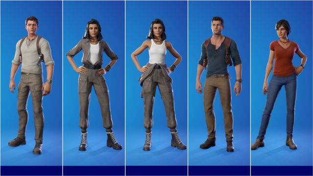 fortnite uncharted playstation naughty dog nathan drake chloe frazer skins como conseguirlos