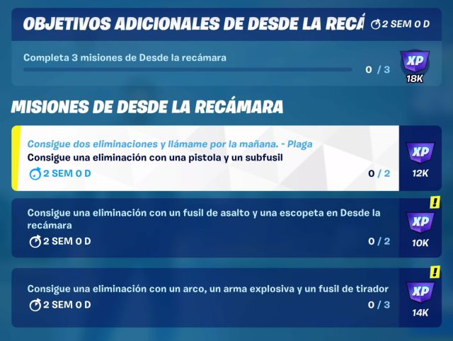 fortnite capitulo 3 temporada 1 evento desde la recamara desafios misiones