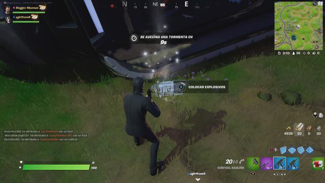 fortnite capitulo 3 temporada 1 desafios misiones el dispositivo desafio mision coloca explosivos cerca de taladradoras gigantes