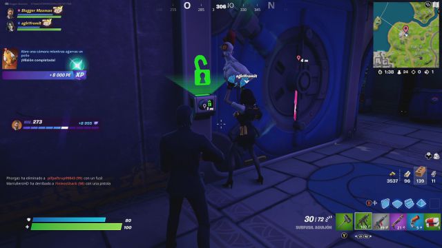 fortnite capitulo 3 temporada 1 semana salvaje 3 semana de arteria aviar desafios misiones desafio mision abre una camara mientras agarras un pollo