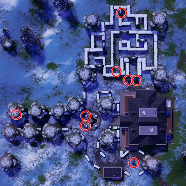 fortnite capitulo 3 temporada 1 desafios misiones semana 14 desafio mision decora mansion magnifica y caravanas coloridas con adornos de jardin de flamencos