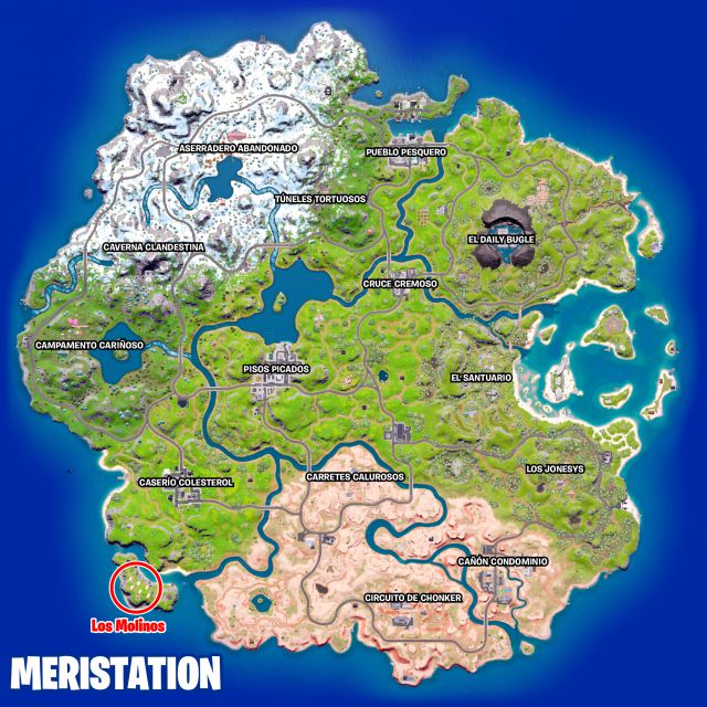 fortnite capitulo 3 temporada 1 desafios misiones semana 14 desafio mision sobrevive en lo alto de las turbinas eolicas de los molinos durante 30 segundos