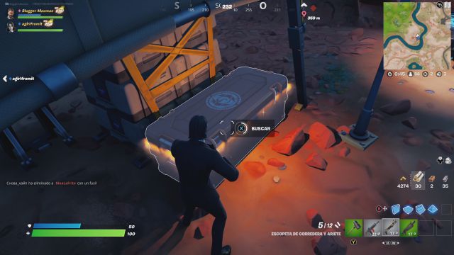 fortnite capitulo 3 temporada 1 desafios misiones semana 14 desafio mision registra un cofre de la oi o de los siete