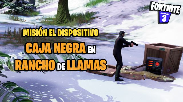 fortnite capitulo 3 temporada 1 desafios misiones el dispositivo desafio mision recibe tu siguiente objetivo en rancho de llamas