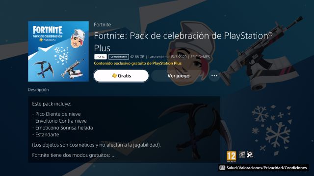 fortnite pack celebracion ps plus marzo 2022 como descargar gratis