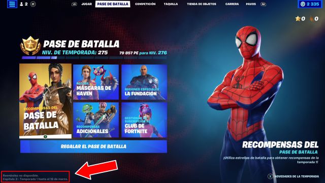 fortnite capitulo 3 cuando es la temporada 2 cuando empieza