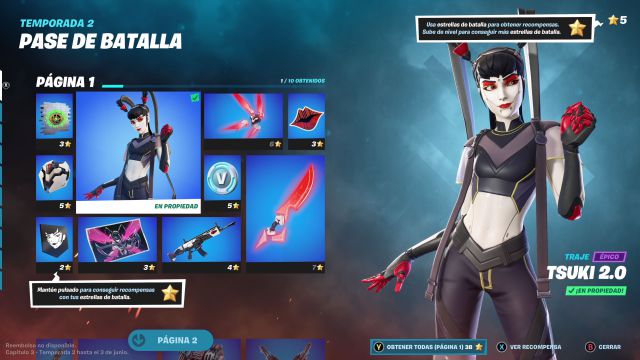 Pase De Batalla De Fortnite Temporada 2 Todos Los Skins Y Recompensas