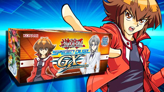 Yu-Gi-Oh! Speed Duel Box Academia GX – Juego De Cartas Para 8 Jugadores, Estrategias Y Cartas Habilidad, Edición Francesa, Ideal Para Torneos