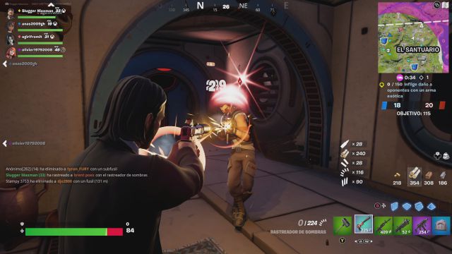 fortnite capitulo 3 temporada 2 desafios misiones semana 2 desafio mision inflige daño a oponentes con un arma exotica
