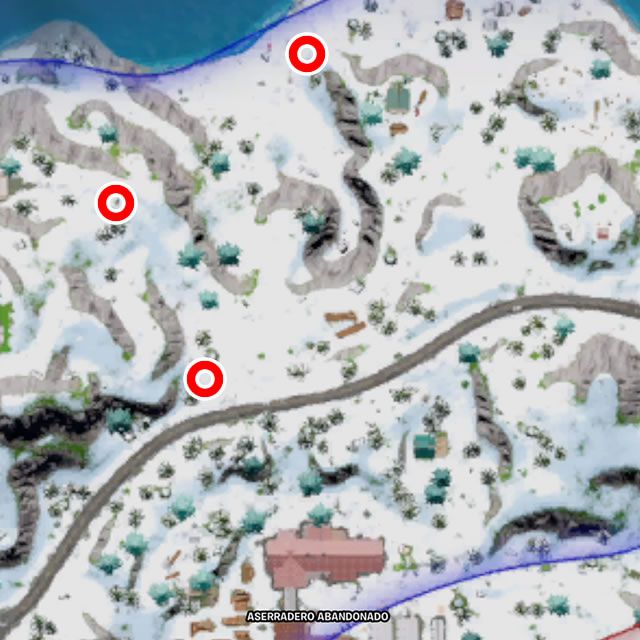 fortnite capitulo 3 temporada 2 desafio mision monticulos nieve klombos