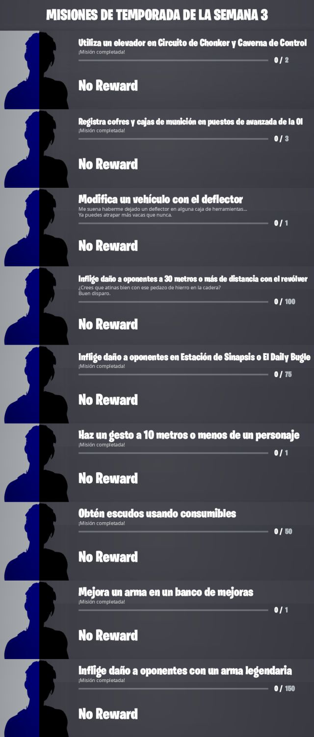 fortnite capitulo 3 temporada 2 desafios misiones semana 3