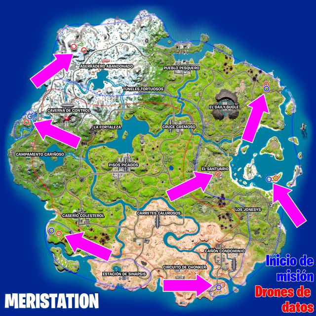 fortnite capitulo 3 temporada 2 desafios misiones resistencia semana 4 desafio mision establece conexion con el dispositivo cerca de un puesto de avanzada de los siete