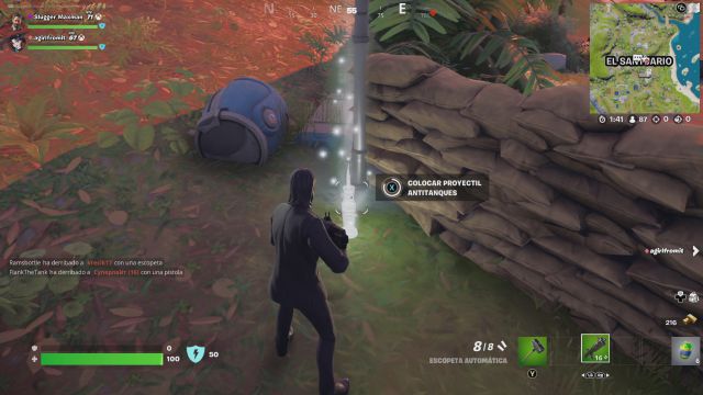 fortnite capitulo 3 temporada 2 desafios misiones resistencia semana 4 desafio mision establece conexion con el dispositivo cerca de el santuario