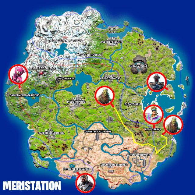 fortnite capitulo 3 temporada 2 desafios misiones semana 4 desafio mision desplazate por el aire con un propulsor